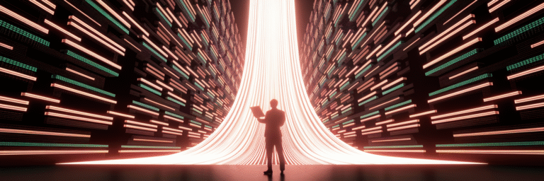 Creative professional managing large data streams