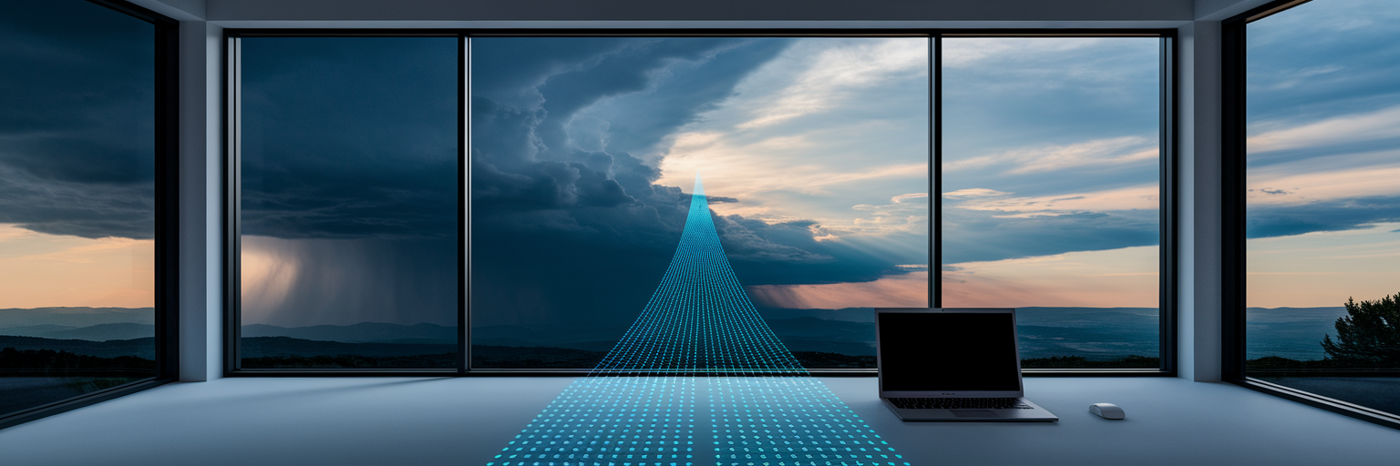 Secure cloud backup connection from home